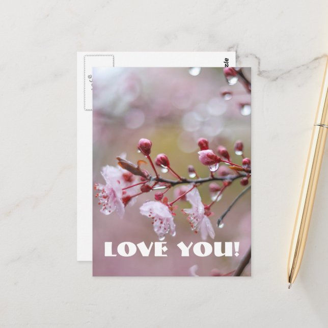 Liebe Postkarte (Vorderseite/Rückseite Beispiel)