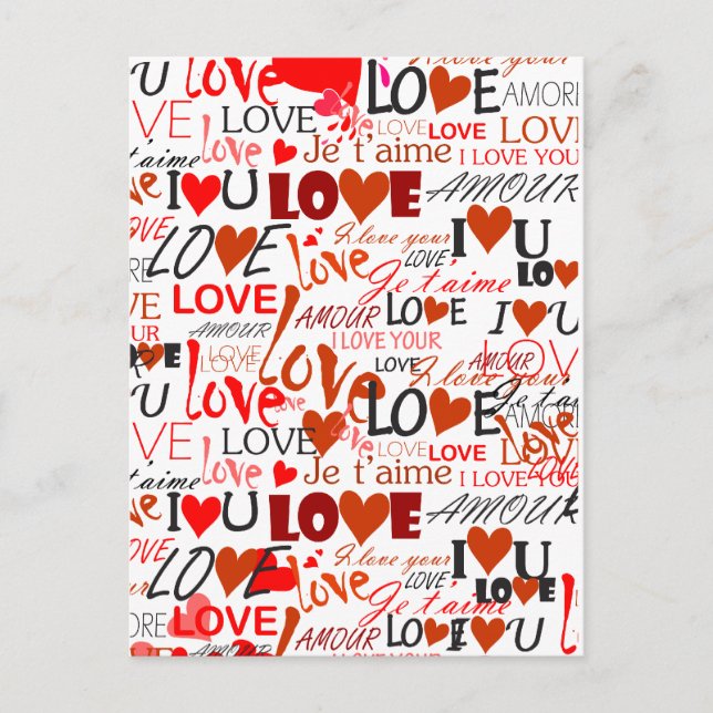 Liebe Postkarte (Vorderseite)