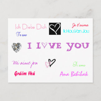 Liebe Postkarte