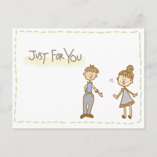 Liebe Postkarte (Vorderseite)