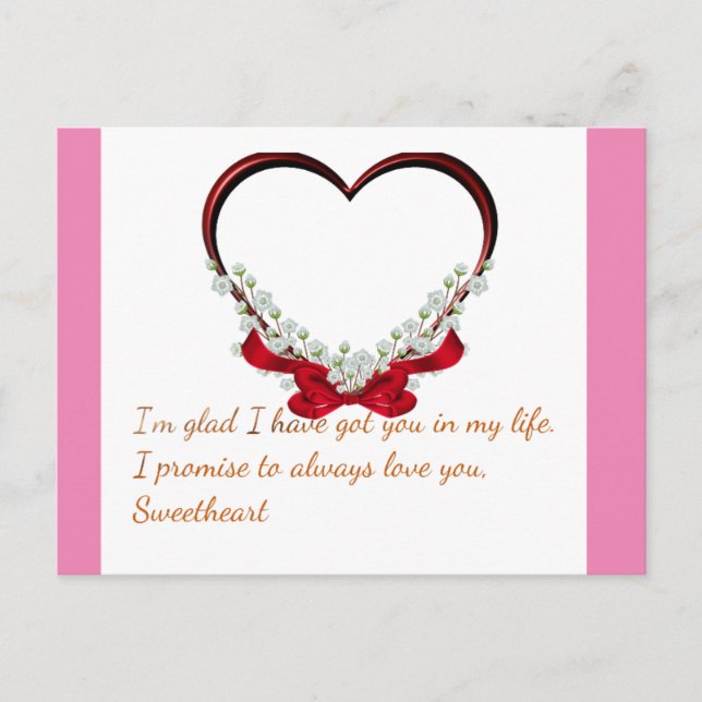 Liebe Postkarte (Vorderseite)