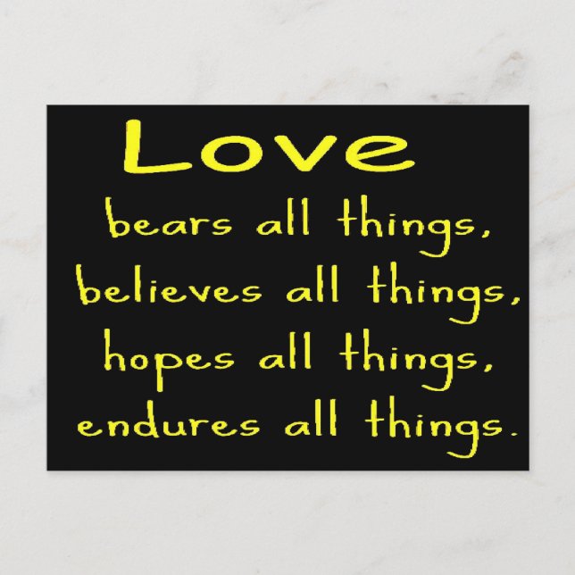 Liebe Postkarte (Vorderseite)