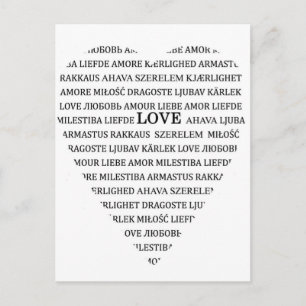 Liebe Postkarte