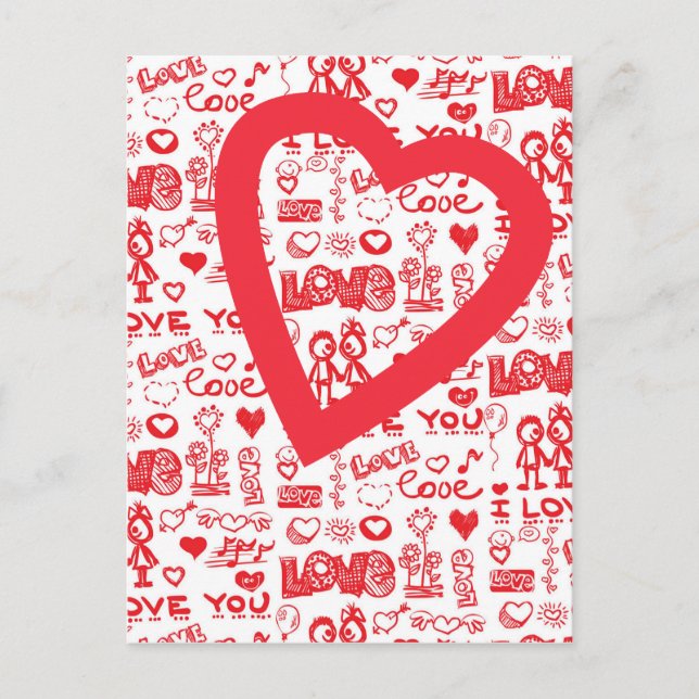 Liebe Postkarte (Vorderseite)