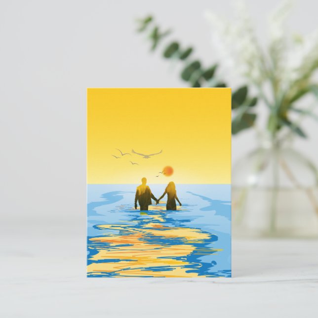 Liebe Postkarte (Stehend Vorderseite)