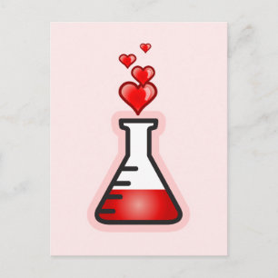Liebe Potion Chemistry, Science of Health Postkarte