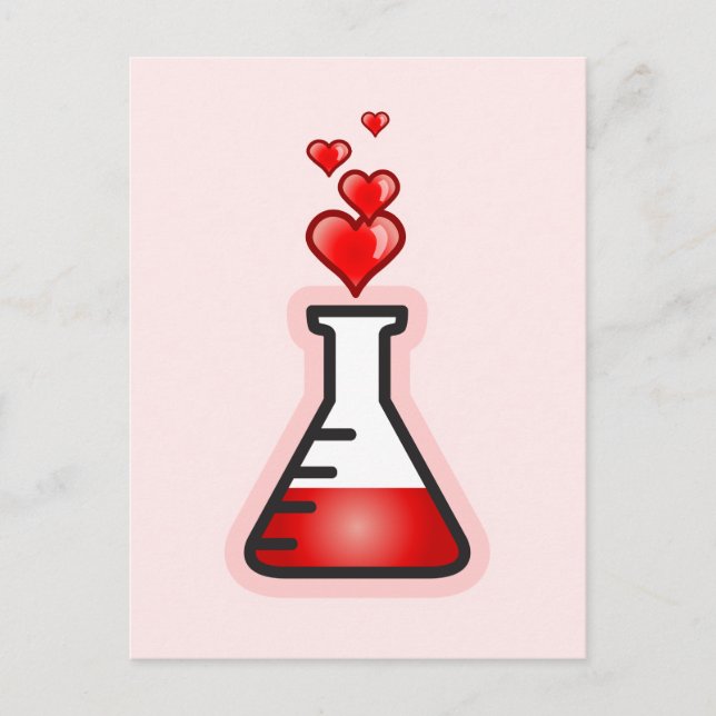 Liebe Potion Chemistry, Science of Health Postkarte (Vorderseite)