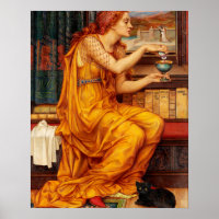 Liebe Potion - Evelyn De Morgan Gemälde