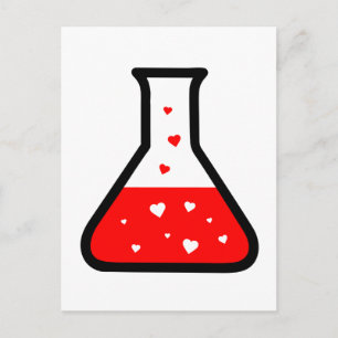 Liebe Potion (Wissenschaft) Postkarte