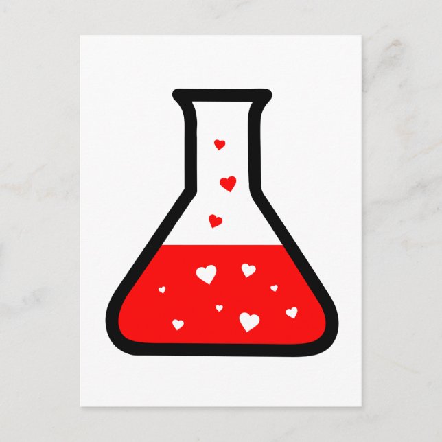 Liebe Potion (Wissenschaft) Postkarte (Vorderseite)