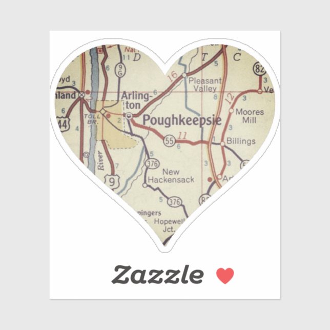 Liebe Poughkeepsie Aufkleber (Blatt)