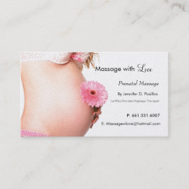 Liebe, Pränatale Massage Terminkarte