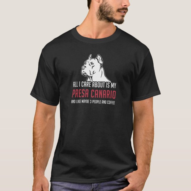 Liebe Presa Canario Funny Geschenk T-Shirt (Vorderseite)