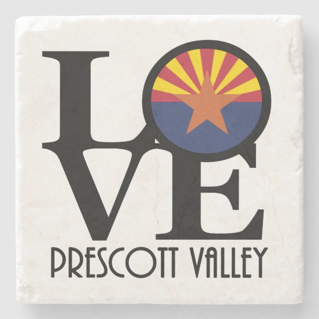 LIEBE Prescott Tal Arizona Steinuntersetzer (Vorderseite)