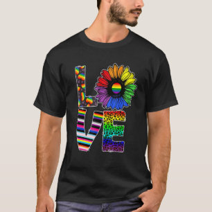 Liebe Pride Lgbt Regenbogenflagge Inspirational Lg T-Shirt