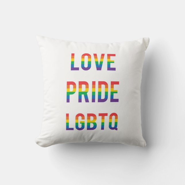 Liebe Pride LGBTQ Kissen (Vorderseite)