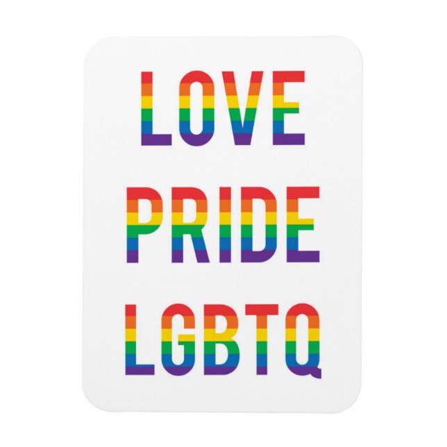 Liebe Pride LGBTQ Magnet (Vertikal)