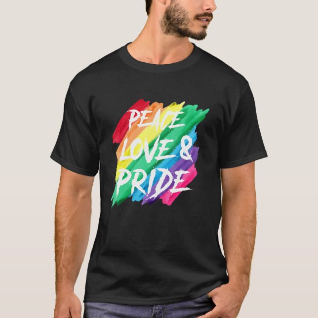 Liebe Pride Pride Gay Rainbow Pride Mont T-Shirt (Vorderseite)
