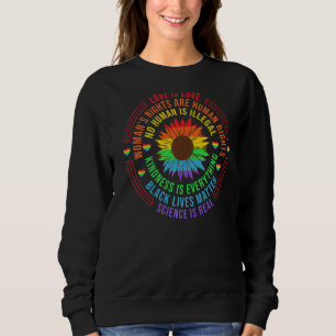Liebe Pride Sunflower Lgbtq Rainbow Grafische Para Sweatshirt
