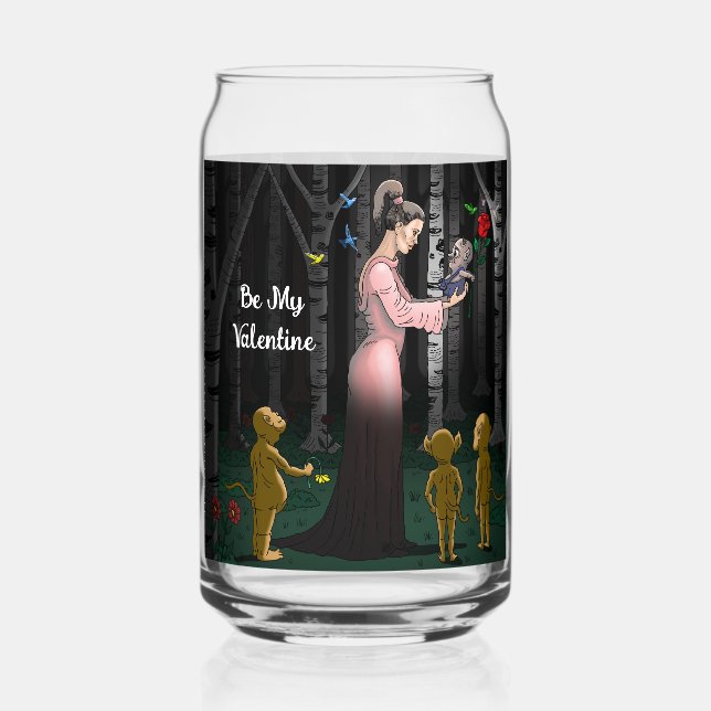 Liebe Prinzessin sei meine Valentin Dosenglas (Vorderseite)