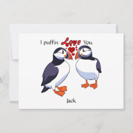 Liebe Puffin für besondere Valentinstage Feiertagskarte