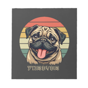Liebe Pug Forever � Süßes Pug-Fan-Design Notizblock
