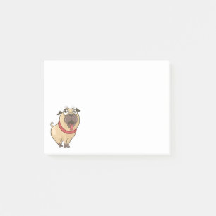 Liebe Pug Mama Welpen Hund Papa Rettung Post-it Klebezettel