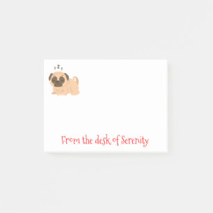 Liebe Pug Welpen Hund Cartoon Post IT Haftnotizen Post-it Klebezettel