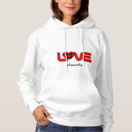 Liebe Pullover Hoodie Sweatshirt