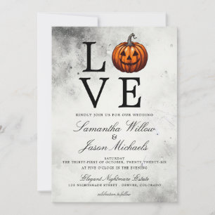 Liebe Pumpkin Wedding Einladung