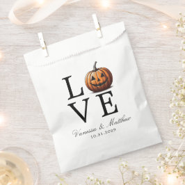Liebe Pumpkin Wedding Geschenktütchen