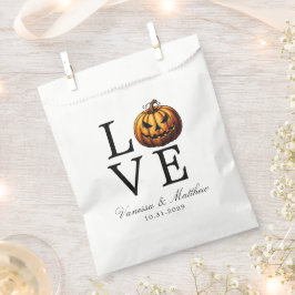 Liebe Pumpkin Wedding Geschenktütchen