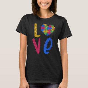 Liebe Puzzle Autismus Aufklärung Monat Niedlich T-Shirt