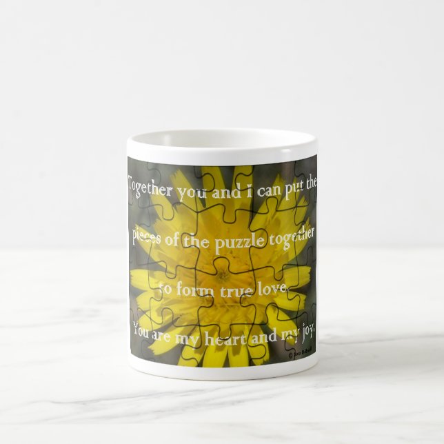 Liebe-Puzzlespiel Kaffeetasse (Mittel)