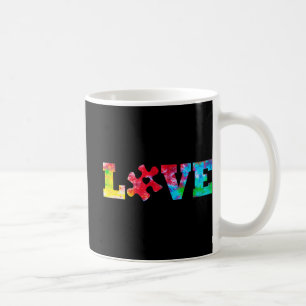 LIEBE Puzzleteile Herzautismus Sensibilisierung Ge Kaffeetasse