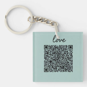 Liebe QR-Code Schlüsselanhänger