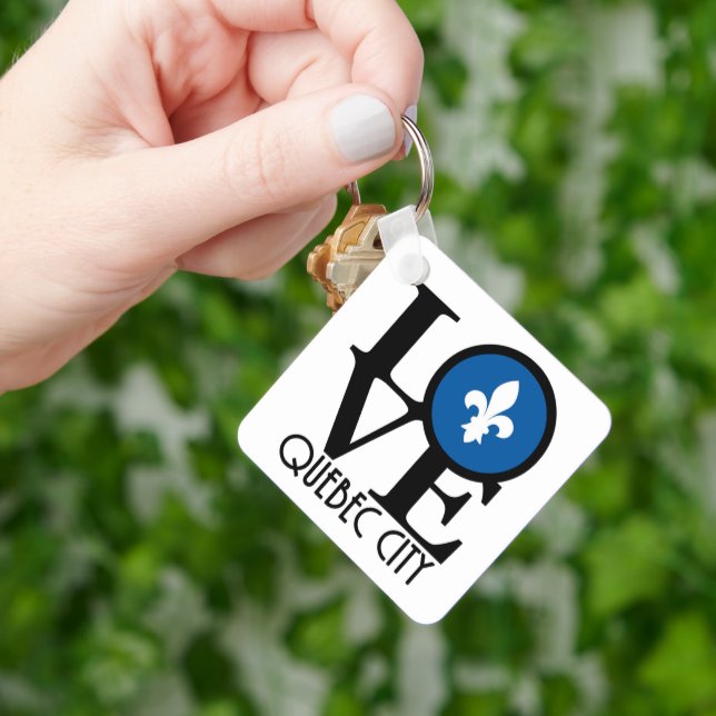 LIEBE Quebec Schlüsselanhänger (Hand)