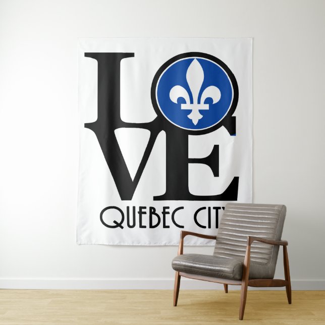 LIEBE Quebec Wandteppich (Beispiel)