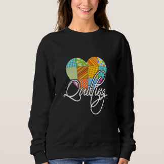 Liebe Quilting Heart Quilting Sweatshirt