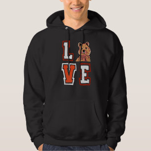 Liebe Quokka Australien Wombat Kangaroo Marsupial Hoodie