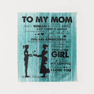 Liebe-Quotes für andere Auf meinen Mama schreibe Wandteppich