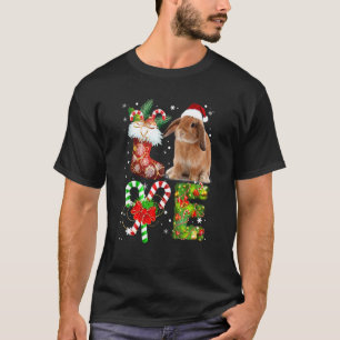 Liebe Rabbit Weihnachts-Licht-Sonnenschein T-Shirt