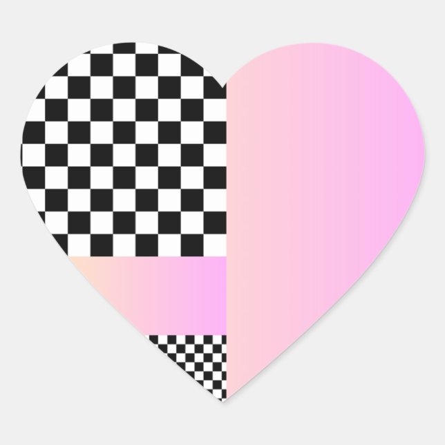 Liebe-Racing-Sticker Herz-Aufkleber (Vorderseite)