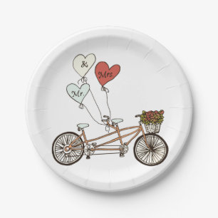 Liebe Rad Mr. & Mrs. Paper plate Pappteller
