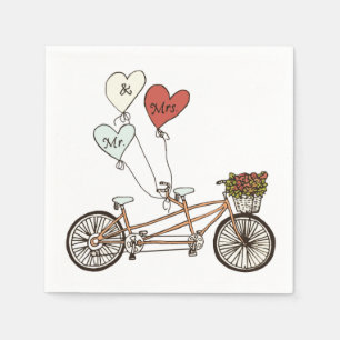 Liebe Rad Mr. & Mrs. Paper Serviette