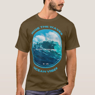 LIEBE Rad The WAVES Ocean vibes Serfing T-Shirt