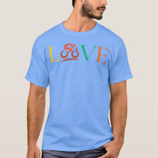 Liebe Radfahren lustig T-Shirt