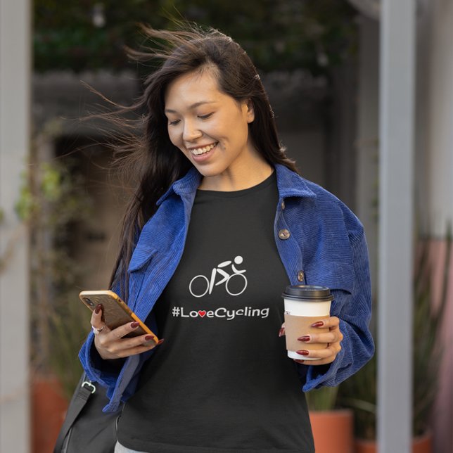 Liebe Radfahrer-Slogan T-Shirt (Von Creator hochgeladen)