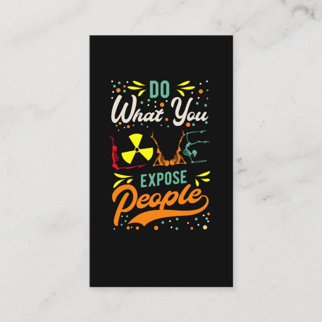 Liebe Radiology Spaß Skeleton Xray Radiologin Visitenkarte (Vorderseite)