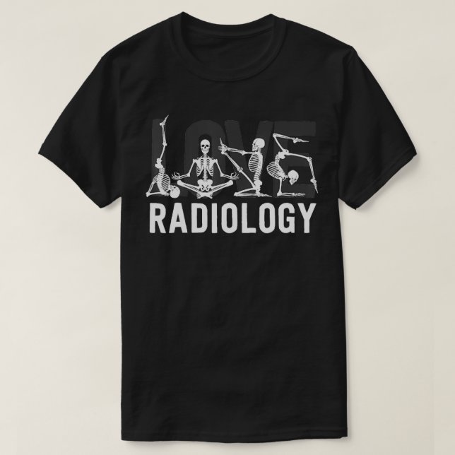 Liebe Radiology Tech spendet Radiologe XRay Techno T-Shirt (Design vorne)